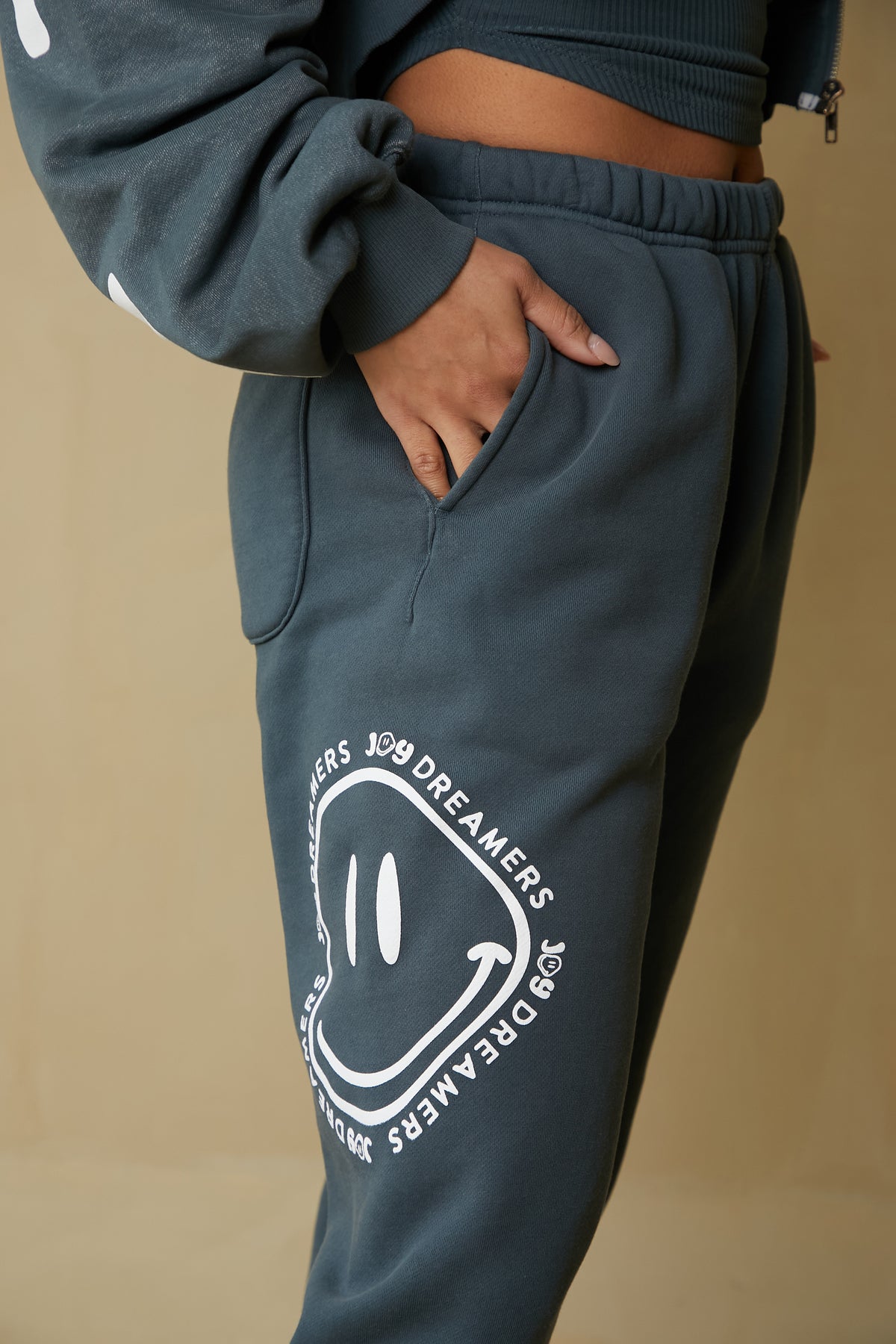 Big Smiles Sweatpants - Galaxy Teal