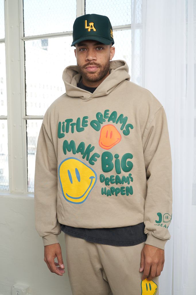 Little / Big Dreams Khaki Hoodie - Joy Dreamers