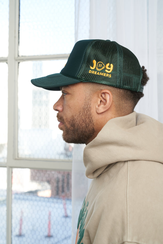 Green LA 3D Trucker Hat - Joy Dreamers