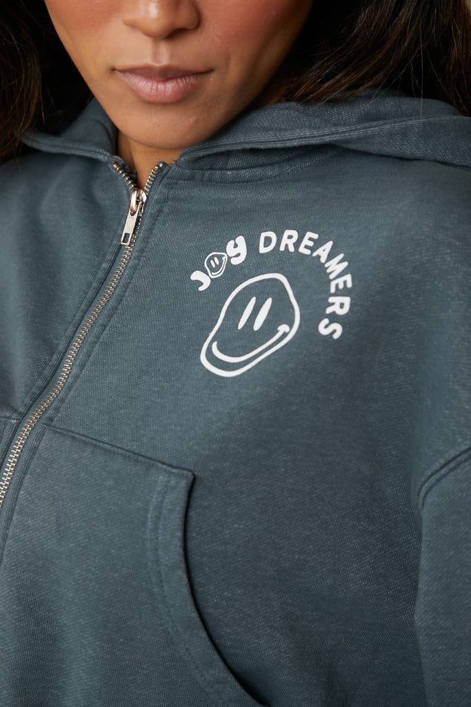 Dreamer Crop Zip Hoodie - Joy Dreamers