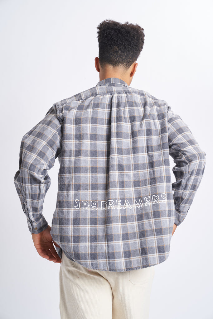 Vintage Joy Flannel - Gray - Joy Dreamers