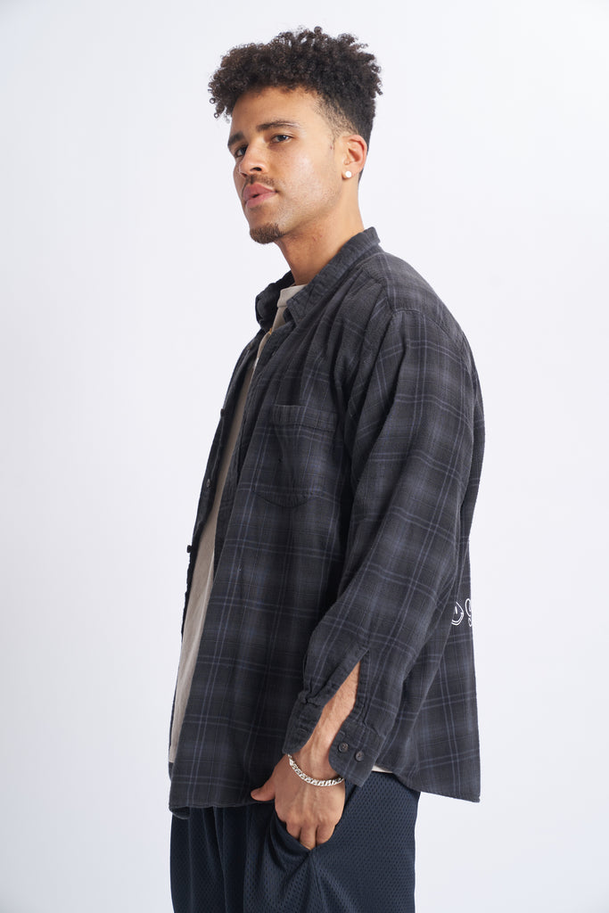 Vintage Joy Flannel - Black / Gray - Joy Dreamers