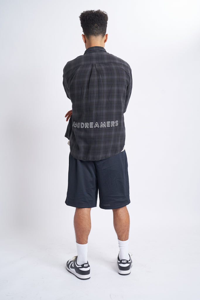 Vintage Joy Flannel - Black / Gray - Joy Dreamers