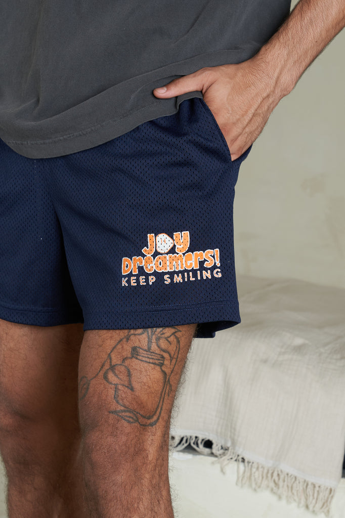 Joy Dreamer Mesh Shorts - Navy - Joy Dreamers