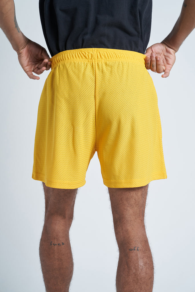 Joy Dreamer LA Mesh Shorts - Yellow - Joy Dreamers