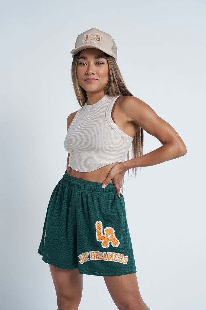 Joy Dreamer LA Mesh Shorts - Green - Joy Dreamers