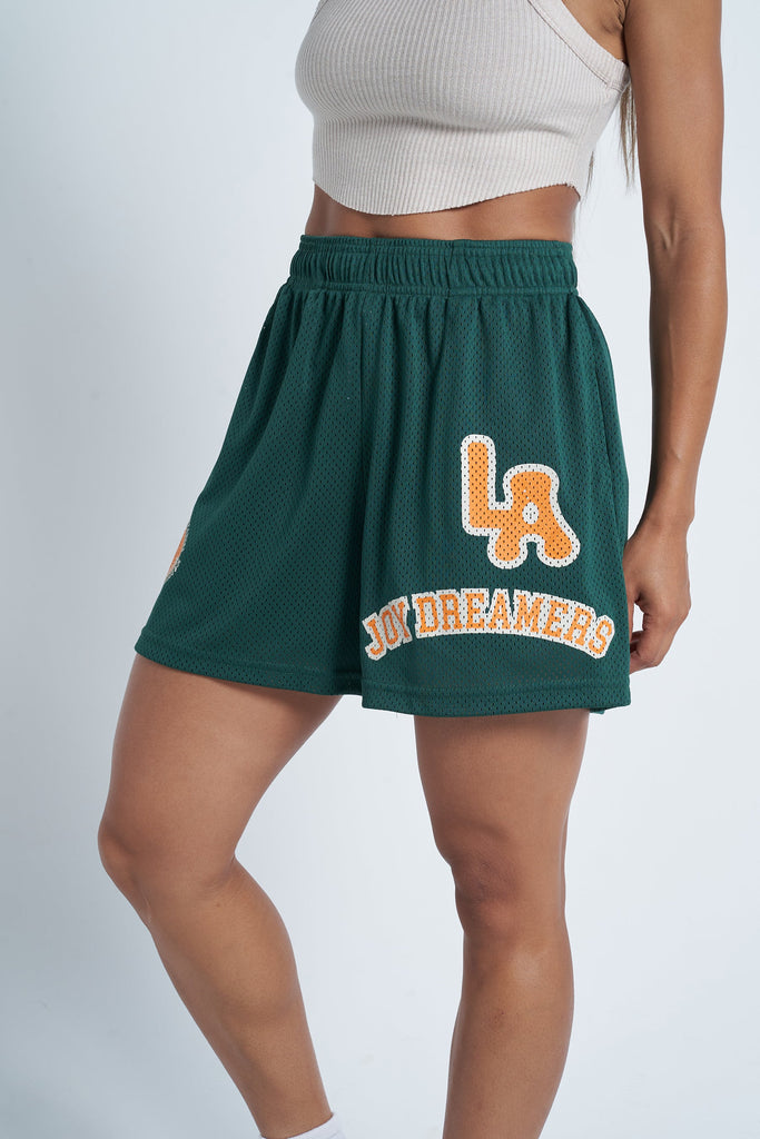 Joy Dreamer LA Mesh Shorts - Green - Joy Dreamers